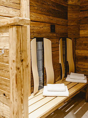 Sauna im Zimmer in der Berau am Wolfgangsee