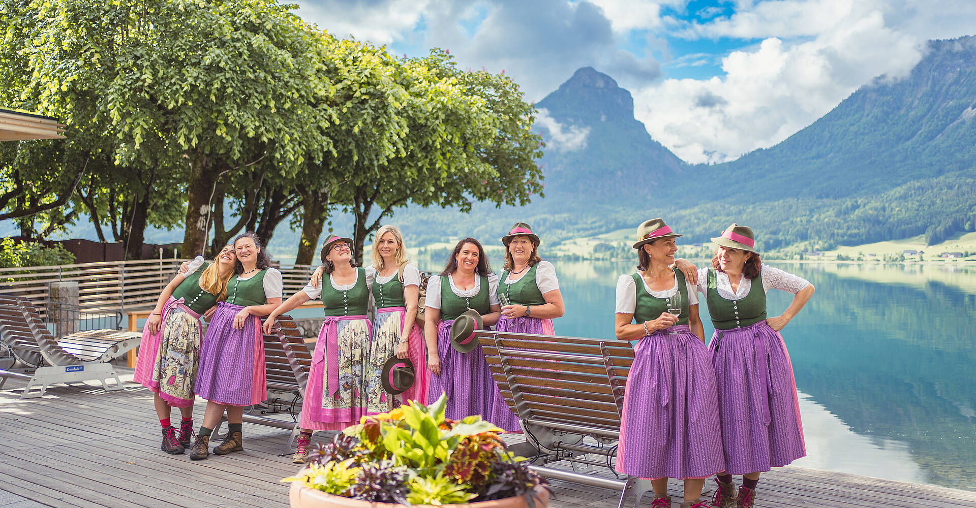 Wanderdamen Berau am Wolfgangsee