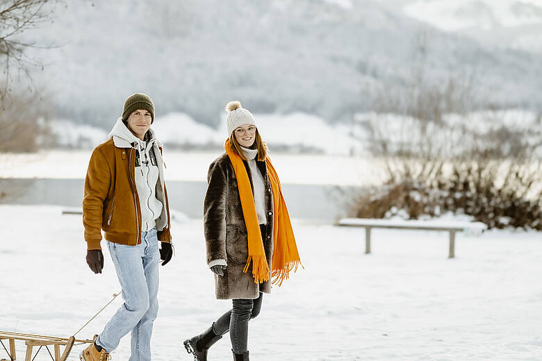 Winter in der Berau am Wolfgangsee