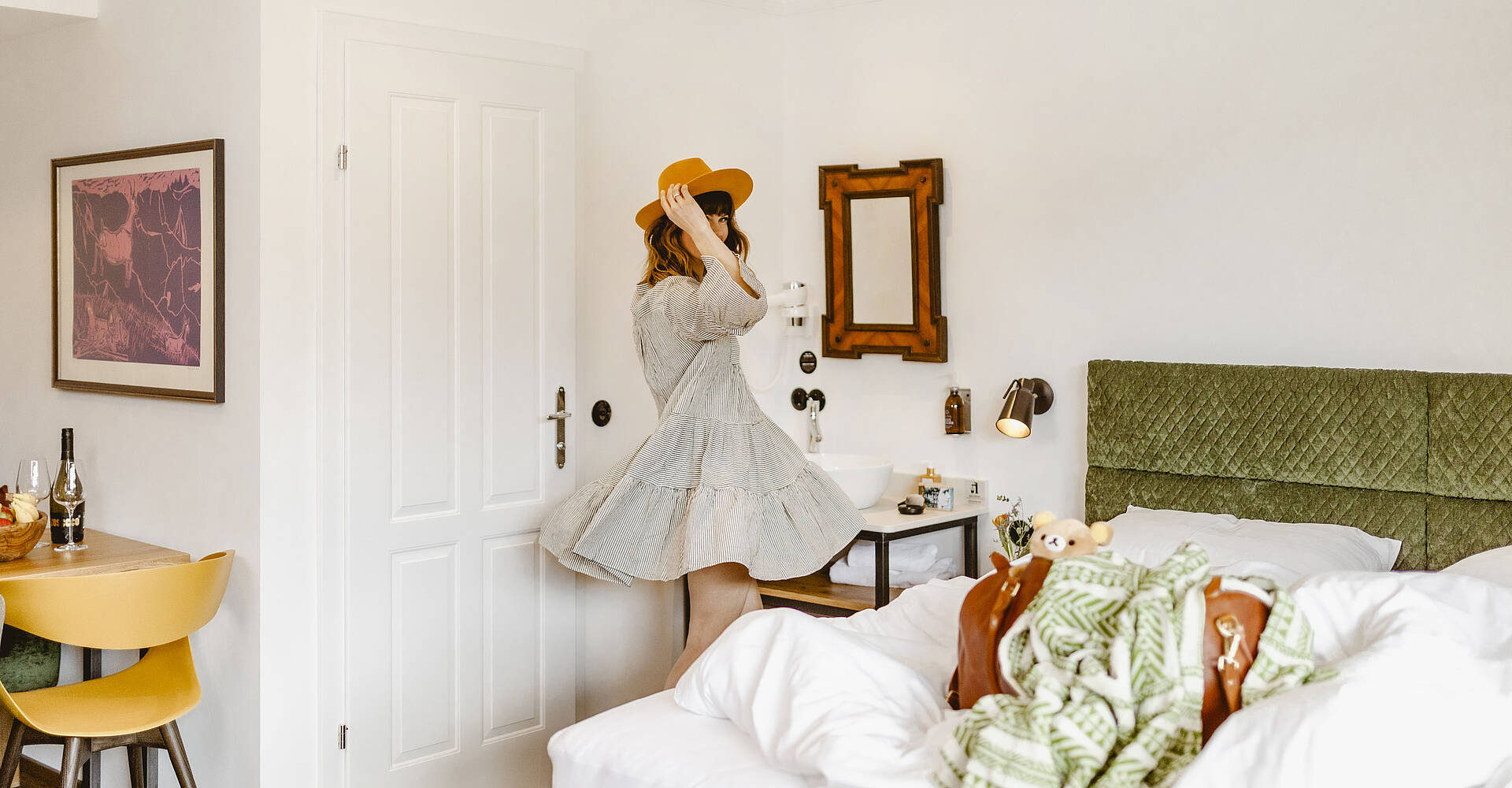 Modernes Doppelzimmer in der Berau am Wolfgangsee