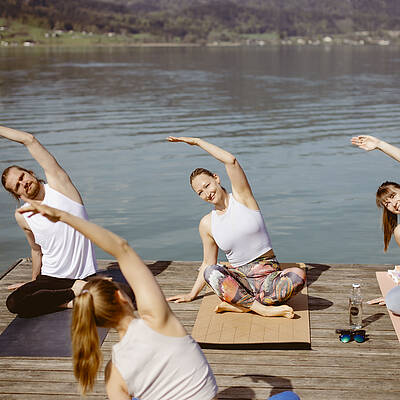 Yoga am Wolfgangsee in der Berau