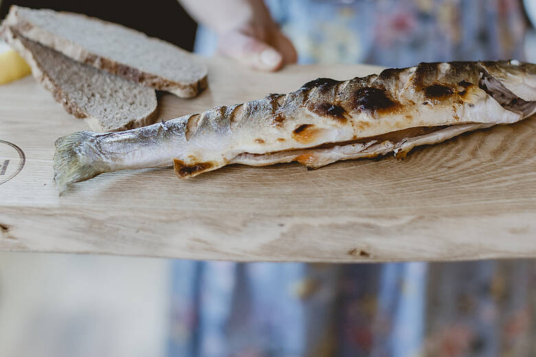Restaurant das Franzl gegrillter Fisch