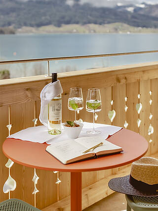 Zimmer mit Balkon in der Berau am Wolfgangsee