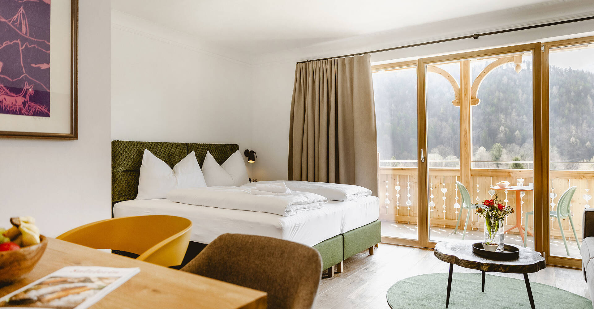 Modernes Doppelzimmer im Hotel am Wolfgangsee