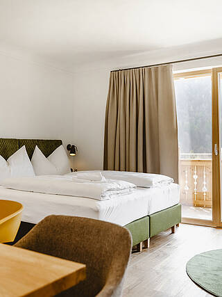 Modernes Doppelzimmer im Hotel am Wolfgangsee
