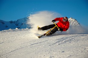Snowbike auf der Postalm