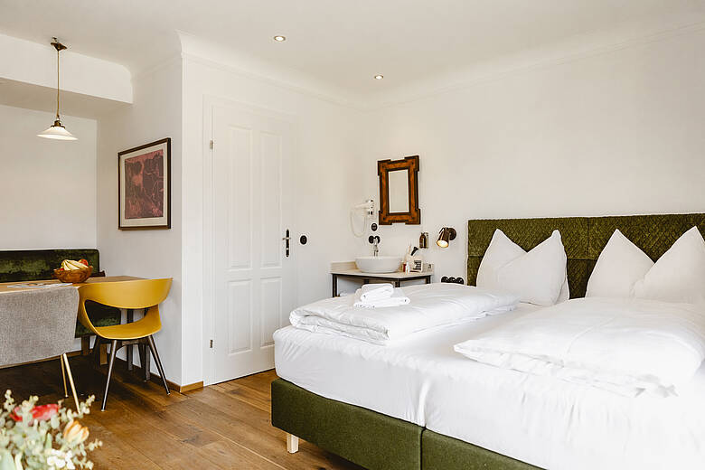 Modernes Doppelzimmer im Hotel am Wolfgangsee