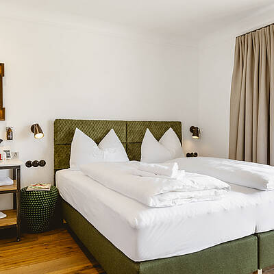 Modernes Doppelzimmer im Hotel am Wolfgangsee