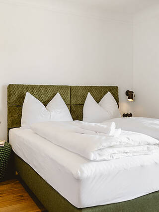 Modernes Doppelzimmer im Hotel am Wolfgangsee