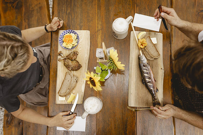 Restaurant das Franzl gegrillter Fisch
